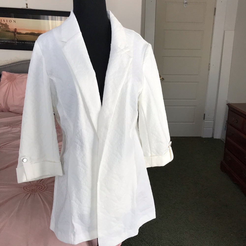 Eat. 1946 Pure White Patterned Blazer